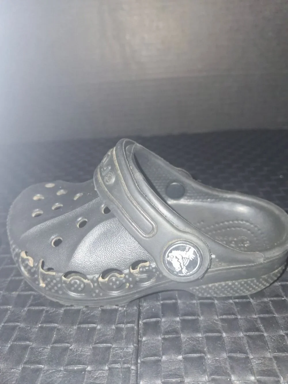 Kids Classic Black Crocs Size 6C With Updated Side Design.*SH6